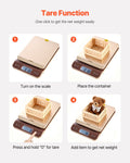 Digital Postal Scale 40kg 2g Accuracy Hold Tare Auto-off Battery
