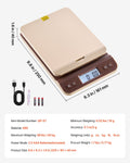 Digital Postal Scale 40kg 2g Accuracy Hold Tare Auto-off Battery