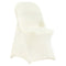 Stretch Spandex Chair Covers 30PCS Ivory White Folding Fitted Washable