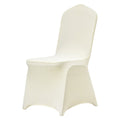 Stretch Spandex Chair Covers 30PCS Beige Folding Universal Fitted