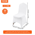 Stretch Spandex Chair Covers White 30PCS Folding Dining Wedding