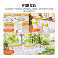 Stretch Spandex Chair Sashes 100 PCS Golden Yellow Wedding Party