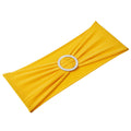 Stretch Spandex Chair Sashes 100 PCS Golden Yellow Wedding Party