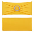 Stretch Chair Sashes 50pcs Golden Yellow Spandex Wedding Party