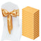 Stretch Spandex Chair Sashes 50 PCS Gold Elastic Bands Wedding Party