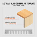 Dovetail Jig 310mm Width 4 Router Bits 6 Templates Woodworking