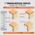 Dovetail Jig 310mm Width 4 Router Bits 6 Templates Woodworking