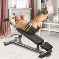 Sit Up Bench Decline Ab 4 Adjustable Height 454kg Capacity Steel