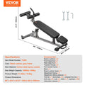 Weight Bench Adjustable Incline Sit-up Strength Training Home Gym