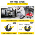 Rolling Garage Stool 135kg 56-66cm Adjustable Height Mechanic Seat
