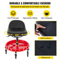 Rolling Garage Stool 135kg 56-66cm Adjustable Height Mechanic Seat