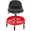 Rolling Garage Stool 135kg 56-66cm Adjustable Height Mechanic Seat