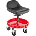 Rolling Garage Stool 135kg 56-66cm Adjustable Height Mechanic Seat