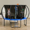 10FT Trampoline 330lbs Enclosure Net Ladder Curved Pole