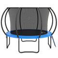 10FT Trampoline 330lbs Enclosure Net Ladder Curved Pole