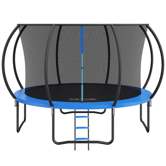 3.66m Trampoline with Enclosure Net, Ladder, Spring Cover 181kg