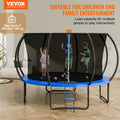 3.66m Trampoline with Enclosure Net, Ladder, Spring Cover 181kg