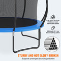 3.66m Trampoline with Enclosure Net, Ladder, Spring Cover 181kg