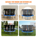 3.66m Trampoline with Enclosure Net, Ladder, Spring Cover 181kg