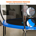14ft Trampoline 450kg Enclosure Net Ladder Spring Cover Outdoor