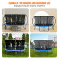14ft Trampoline 450kg Enclosure Net Ladder Spring Cover Outdoor