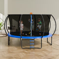 14ft Trampoline 450kg Enclosure Net Ladder Spring Cover Outdoor