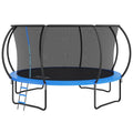 14ft Trampoline 450kg Enclosure Net Ladder Spring Cover Outdoor