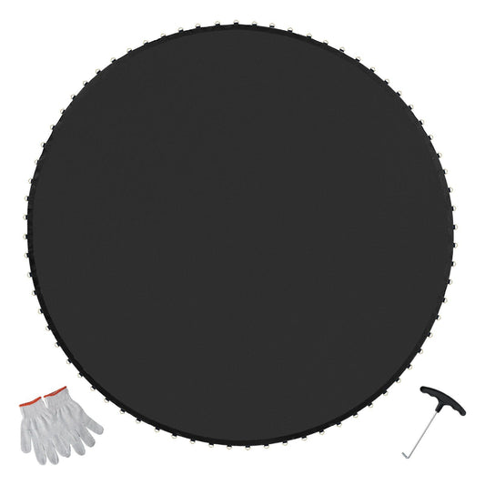 Trampoline Mat 15ft Round UV-Resistant Reinforced V-Rings Spring Tool