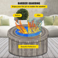 Fire Pit Wind Guard Tempered Glass 17x17x6 1/4in Thick