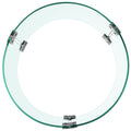 Fire Pit Wind Guard Tempered Glass 17x17x6 1/4in Thick