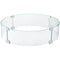 Fire Pit Wind Guard 23x23x6 Tempered Glass Flame Shield Propane
