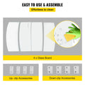 Fire Pit Wind Guard 23x23x6 Tempered Glass Flame Shield Propane