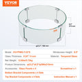 VEVOR Fire Pit Wind Guard 23x23x8in Tempered Glass Flame Shield