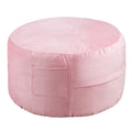 Round Bean Bag Chair 91cm Pink Velvet Removable Cover