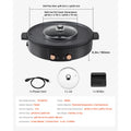 Hot Pot with Grill 1800W 2-in-1 Electric Smokeless Grill and Hot Pot