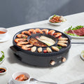 Hot Pot Grill 1800W 2-in-1 Electric Smokeless Non-Stick Cooker