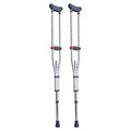Underarm Crutches Aluminum Adjustable 1 Pair 300LBS Adult Height