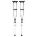 Underarm Crutches Aluminum Adjustable 1 Pair 300LBS Adult Height