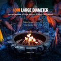 Fire Pit Ring 40inch Outer 36inch Inner Carbon Steel Heavy Duty