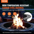 Fire Pit Ring 44in Outer 39in Inner 10in Height Carbon Steel