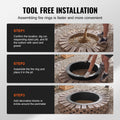Fire Pit Ring 44in Outer 39in Inner 10in Height Carbon Steel