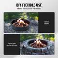 Fire Pit Ring Round Steel Liner DIY Campfire Firepit
