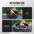 Fire Pit Ring 45 Inch Round Steel Outer Liner DIY Campfire