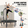 Foldable Mini Trampoline 40 Inch 330lbs Rebounder Exercise