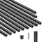 Staircase Balusters 101 Pack, 32 In Aluminum Stair Balusters, 3/4 In Water-Proof Round Metal Spindle Railing, Hollow Deck Railing with Rail Caps & Screws for Stairs, Porch, Patio, Fence, Black