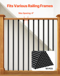 Aluminum Stair Balusters 101 Pack 32in Black Metal Spindles Deck