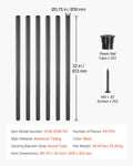 Aluminum Stair Balusters 101 Pack 32in Black Metal Spindles Deck