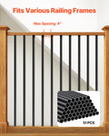 Aluminum Stair Balusters 51 Pack 660mm Black Spindle Railing