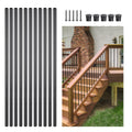 Aluminum Stair Balusters 51 Pack 660mm Black Spindle Railing