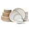 32 Piece Dinnerware Set Ceramic Plates Bowls Service for 8 White